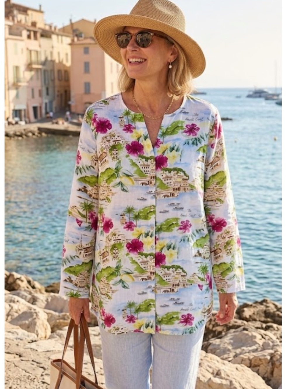 Women’s Cynthia Rowley linen button front blouse/jacket